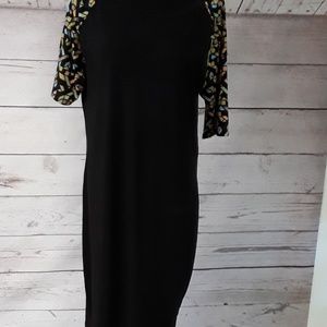 Lularoe Julia Dress XL Black Extra Large